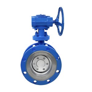 耐高溫硬密封法蘭蝶閥D343H-16C，DN100